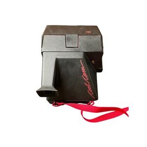 Polaroid Cool Cam 600 Instant Film Camera Vintage Black Red Retro 80s Flash